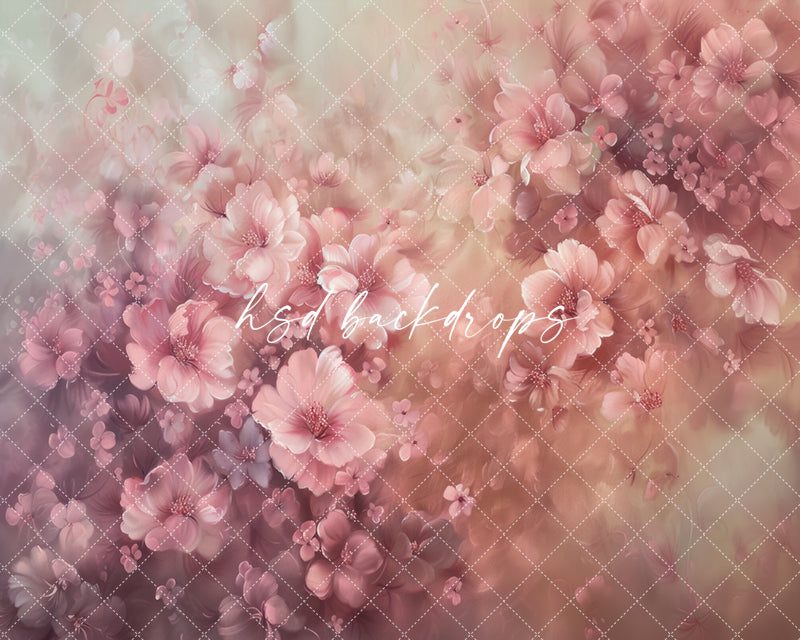 Lilah Fine Art Floral Backdrop (sweep options) - HSD Photography Backdrops
