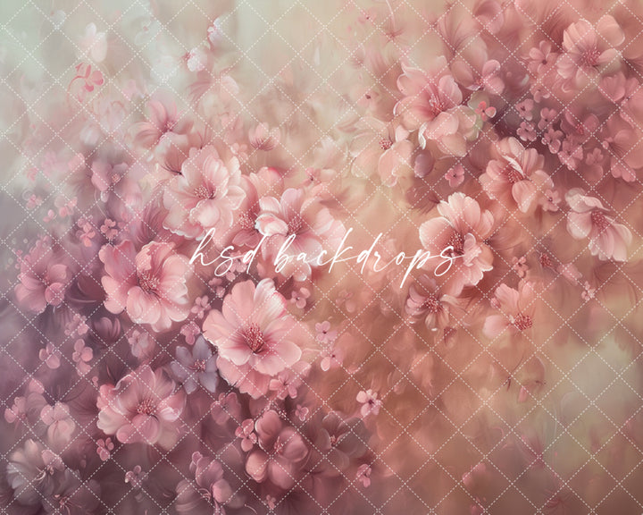 Lilah Fine Art Floral Backdrop (sweep options) - HSD Photography Backdrops