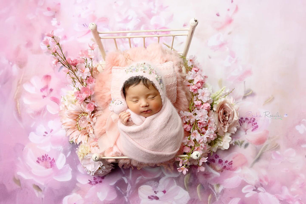 Stella Fine Art Floral Backdrop (sweep options) - HSD Photography Backdrops