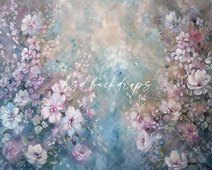Elsie Fine Art Floral Backdrop (sweep options) - HSD Photography Backdrops