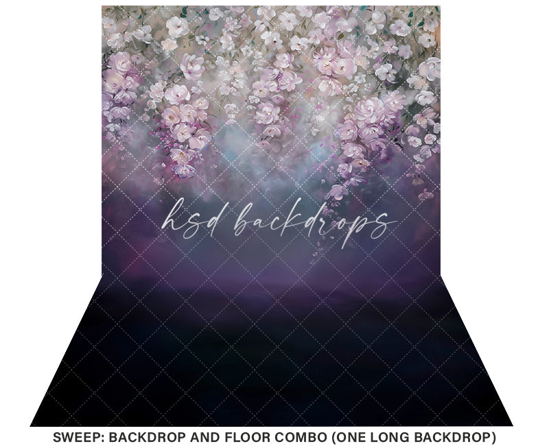 Waverly Fine Art Floral Backdrop (sweep options) - HSD Photography Backdrops