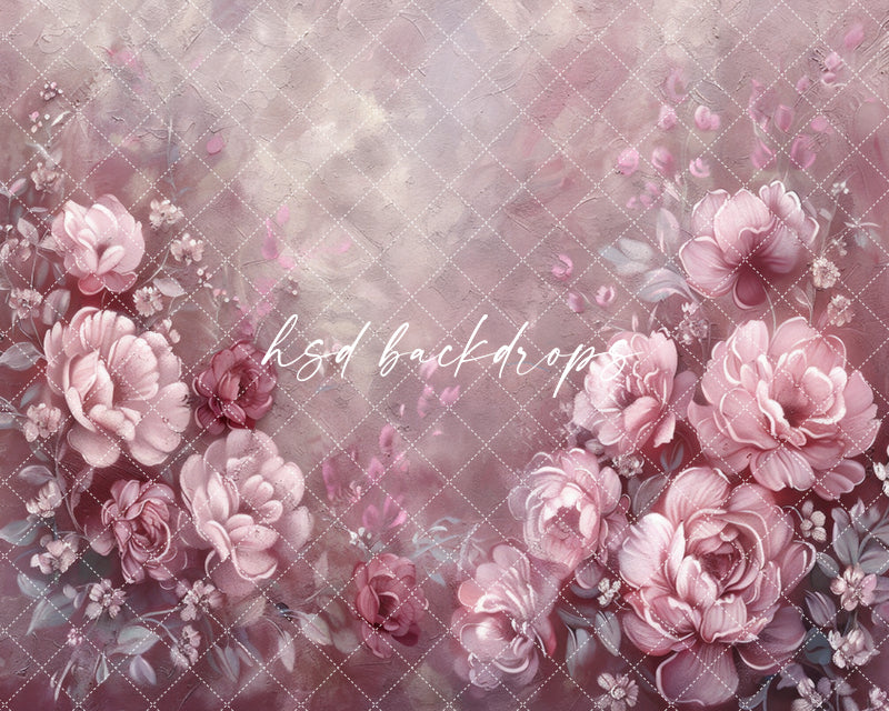 Carmen Fine Art Floral Backdrop (sweep options) - HSD Photography Backdrops