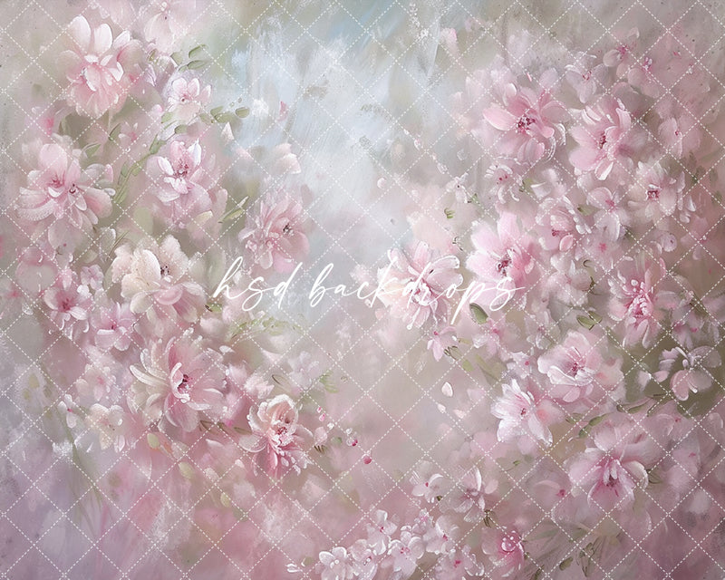 Lyra Fine Art Floral Backdrop (sweep options) - HSD Photography Backdrops