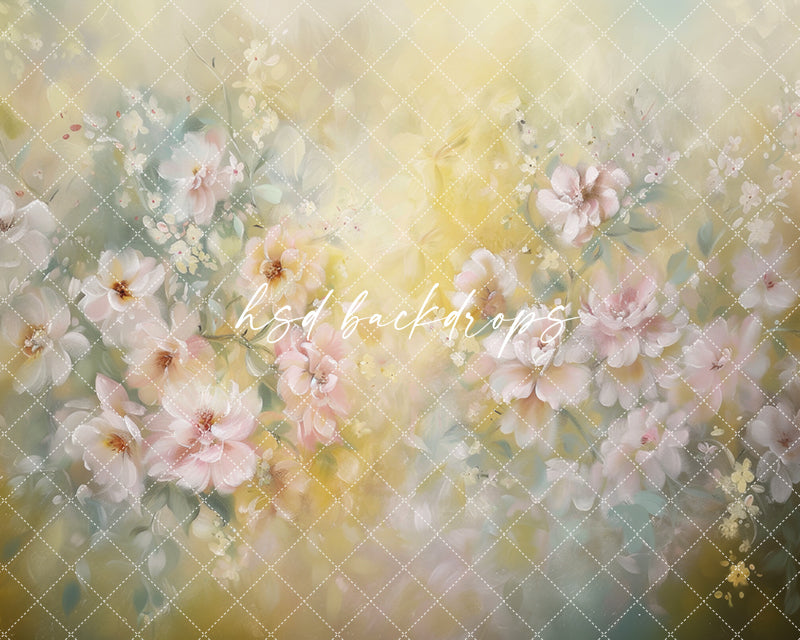 Piper Fine Art Floral Backdrop (sweep options) - HSD Photography Backdrops