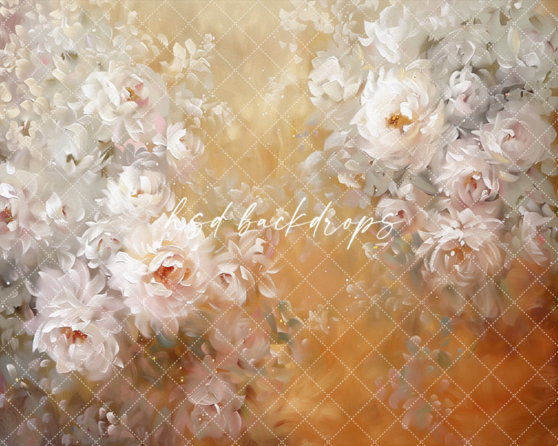Clementine Fine Art Floral Backdrop (sweep options) - HSD Photography Backdrops