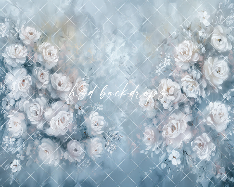 Kaliah Fine Art Floral Backdrop (sweep options) - HSD Photography Backdrops