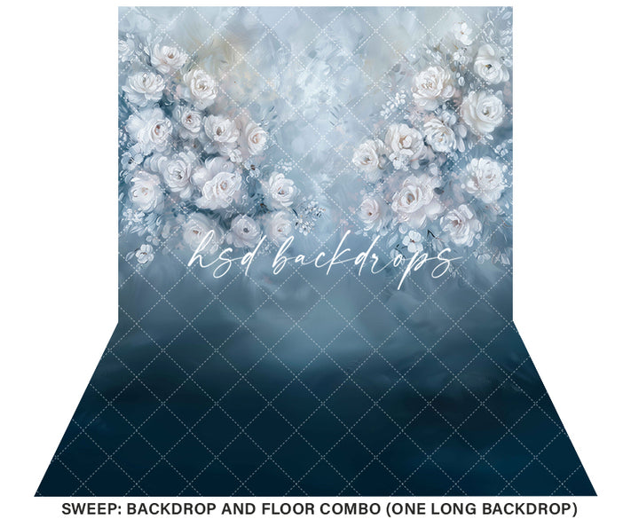 Kaliah Fine Art Floral Backdrop (sweep options) - HSD Photography Backdrops