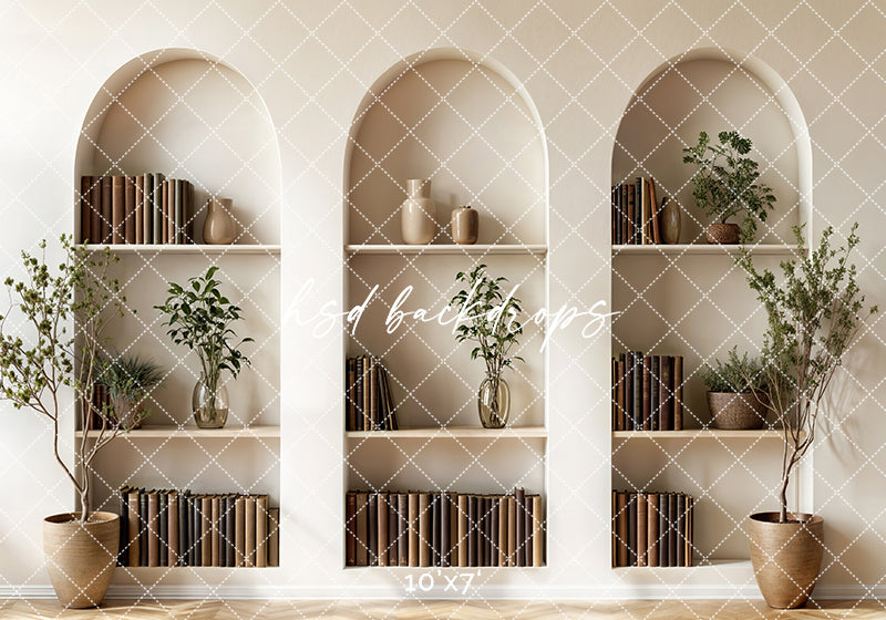 Arched Office Wall (sweep options) - HSD Photography Backdrops