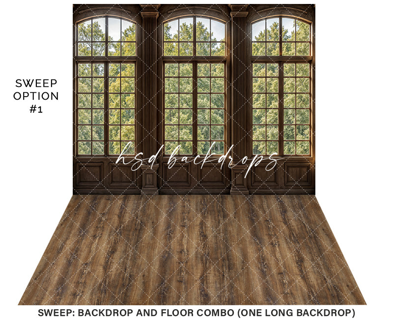 Elegant Arched Windows (sweep options) - HSD Photography Backdrops