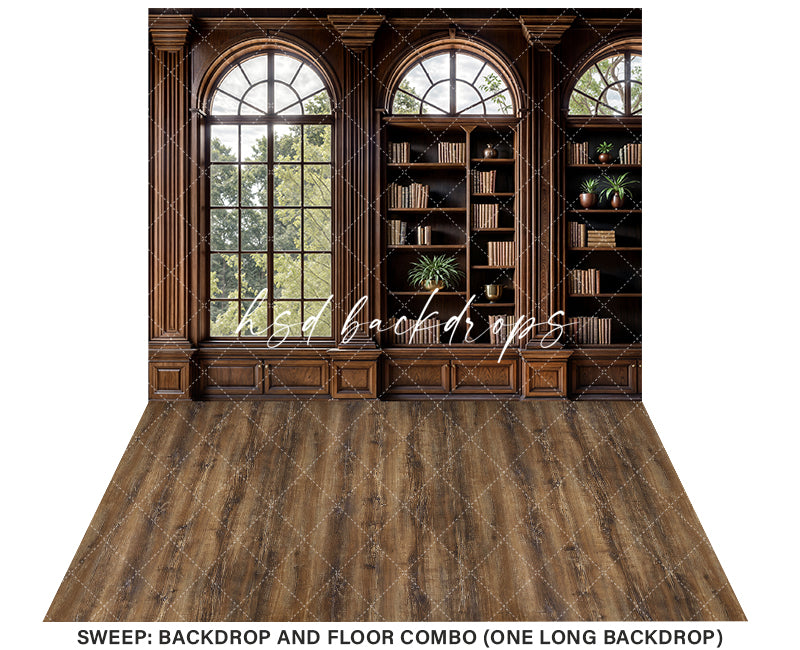 Grand Office - Left Window (sweep options) - HSD Photography Backdrops