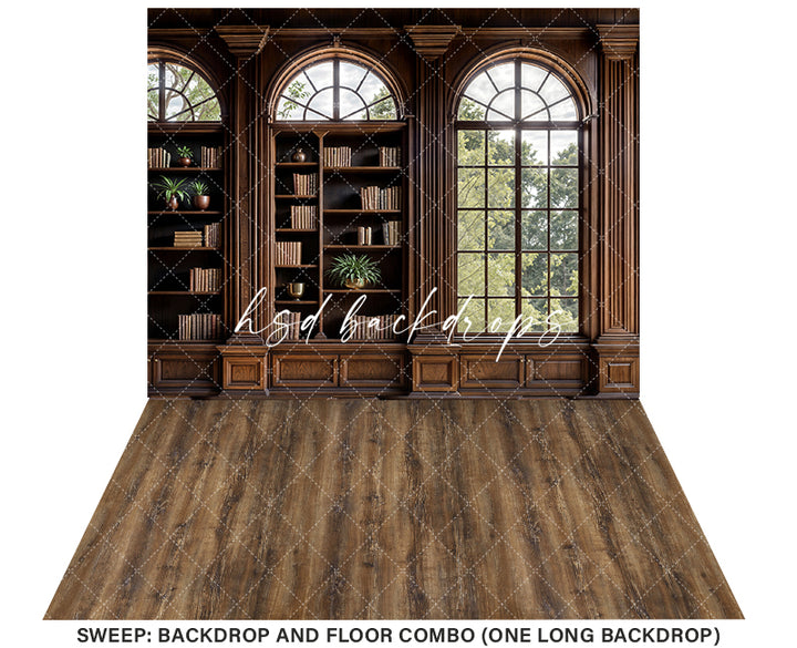 Grand Office - Right Window (sweep options) - HSD Photography Backdrops