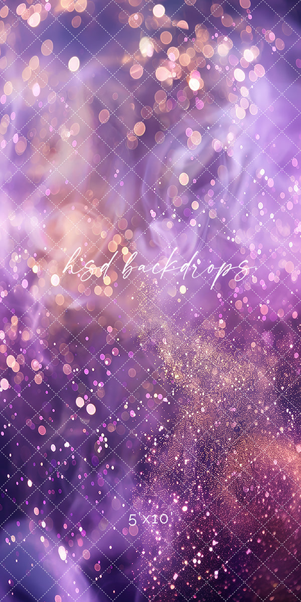 Purple Bokeh Glam - HSD Photography Backdrops