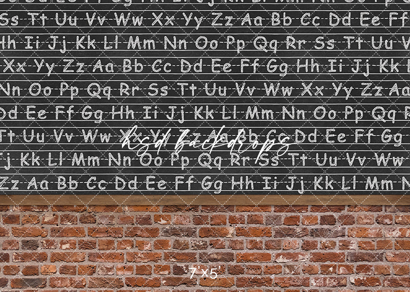 Rustic Classroom Chalkboard - HSD Photography Backdrops