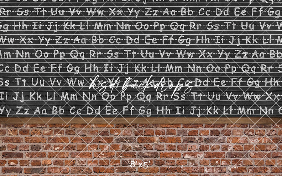 Rustic Classroom Chalkboard - HSD Photography Backdrops