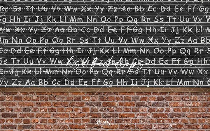 Rustic Classroom Chalkboard - HSD Photography Backdrops