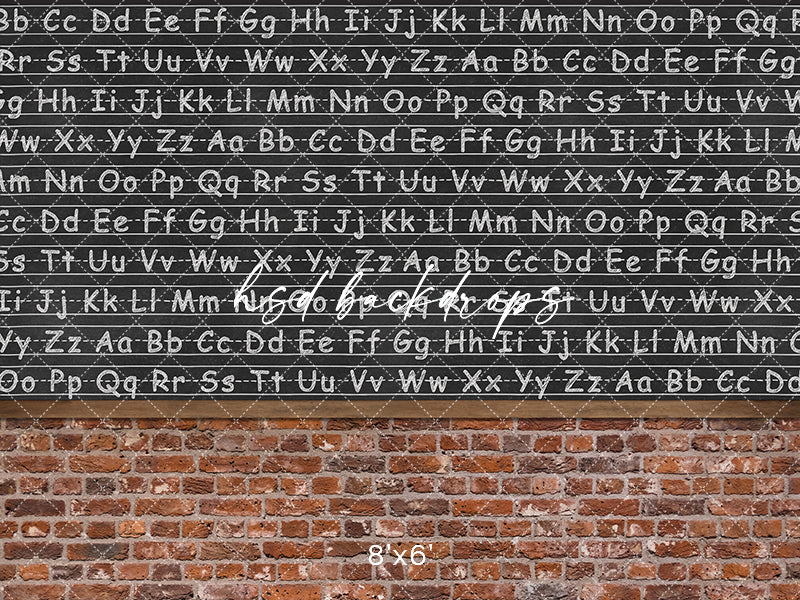 Rustic Classroom Chalkboard - HSD Photography Backdrops