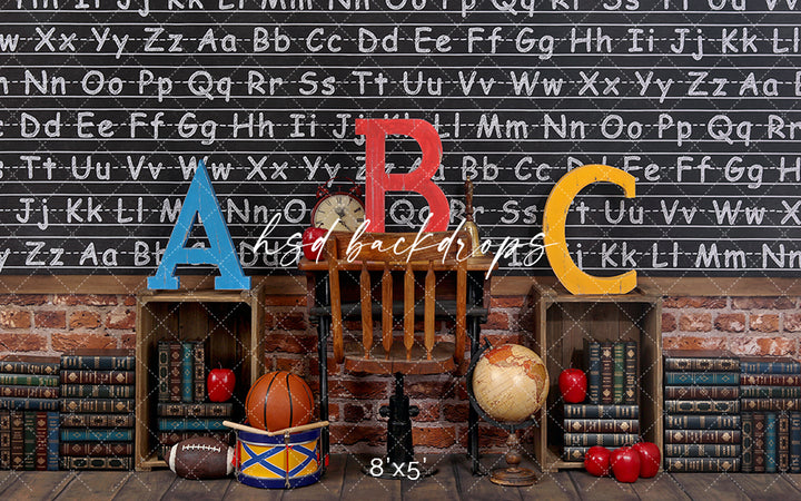 Vintage School Classroom - HSD Photography Backdrops
