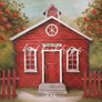 Little Red School House - HSD Photography Backdrops