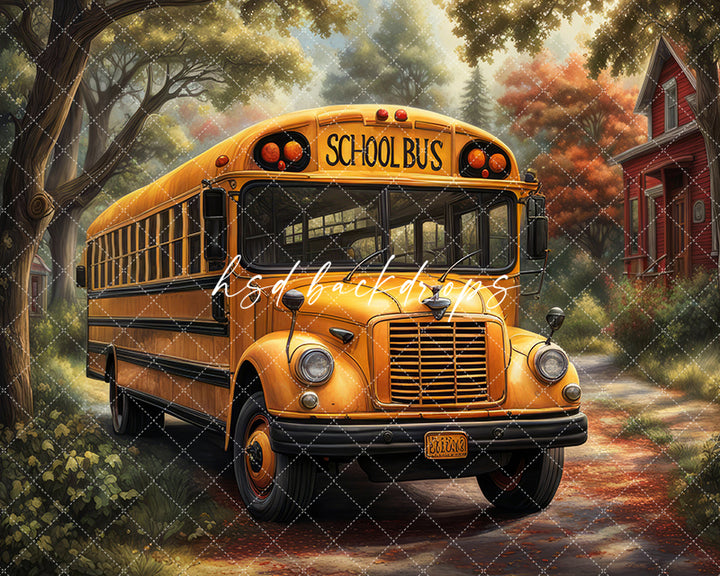 School Bus (sweep options) - HSD Photography Backdrops