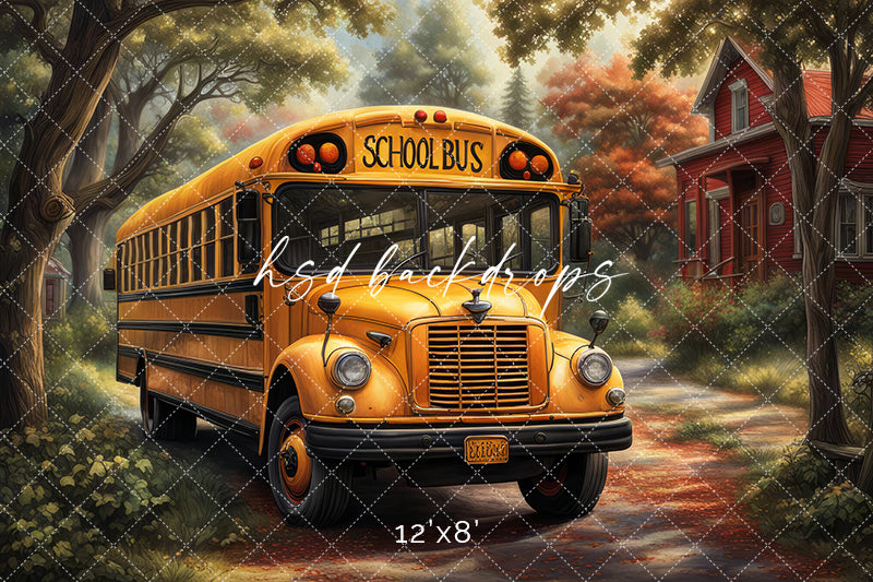 School Bus (sweep options) - HSD Photography Backdrops