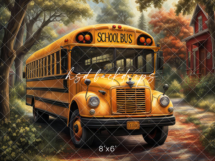 School Bus (sweep options) - HSD Photography Backdrops