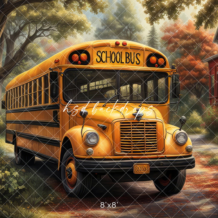 School Bus (sweep options) - HSD Photography Backdrops