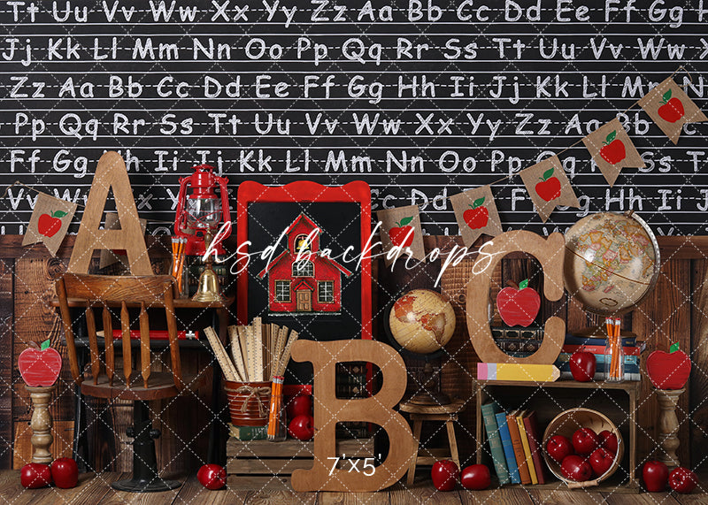 Rustic Classroom - HSD Photography Backdrops