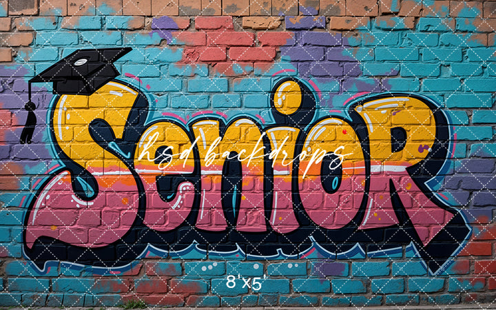 Senior Grad Graffiti (sweep options) - HSD Photography Backdrops