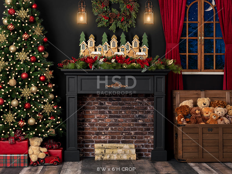 Christmas Night 8'x6' - HSD Photography Backdrops 