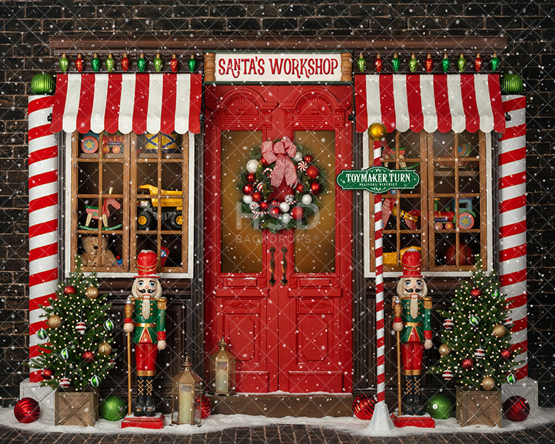 Toymaker (with snow) - HSD Photography Backdrops