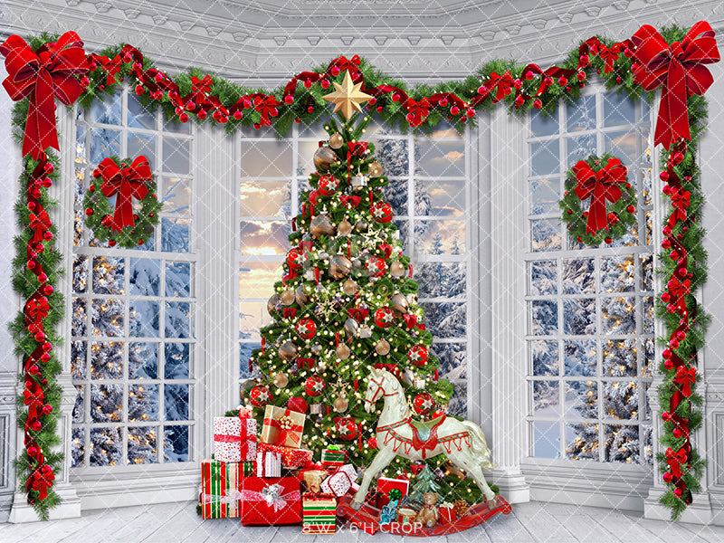 Around the Christmas Tree - HSD Photography Backdrops