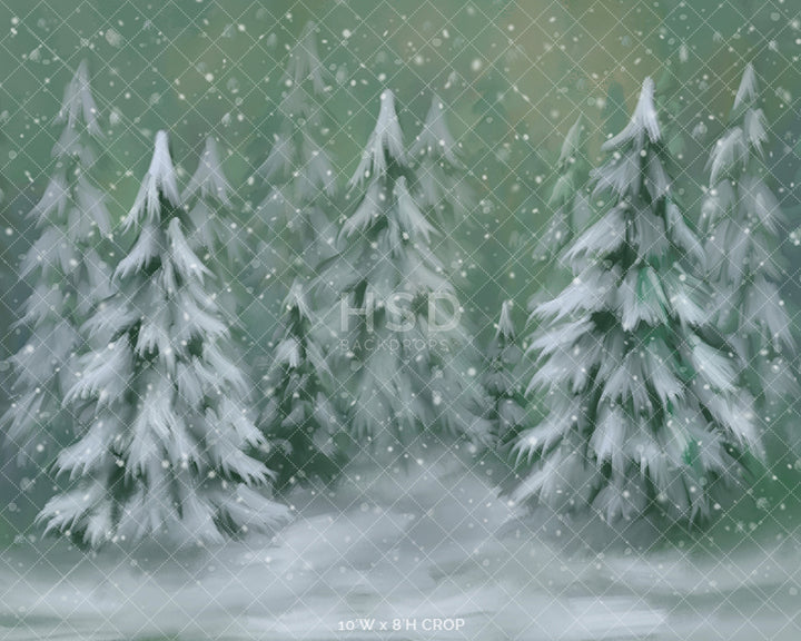 Dreamy Winter Forest - HSD Photography Backdrops