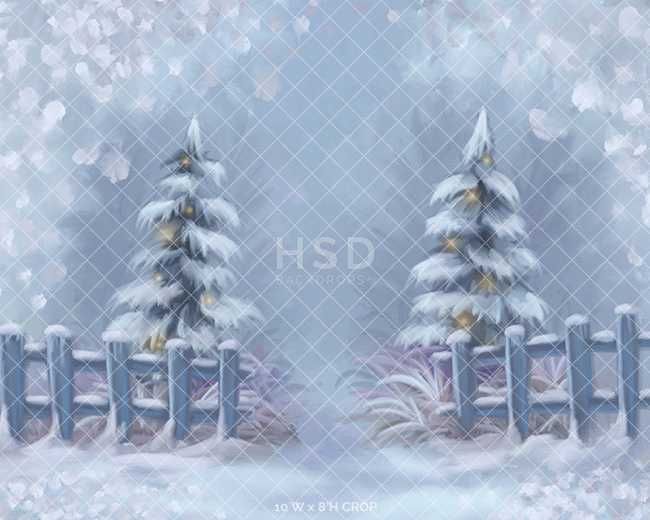 Winter Wonderland Entrance - HSD Photography Backdrops