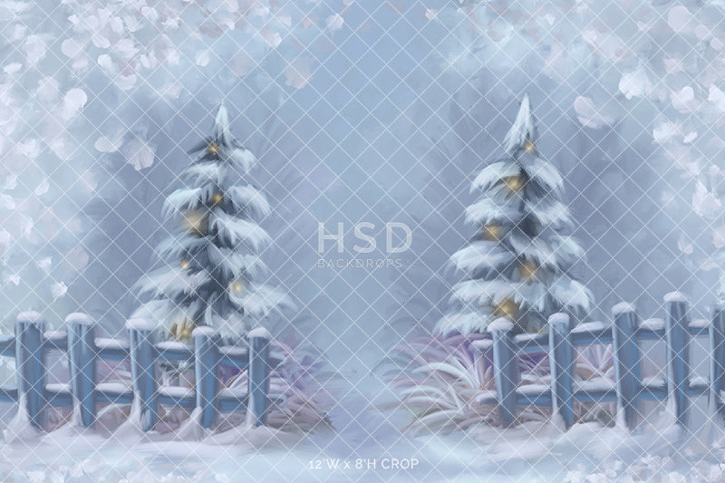 Winter Wonderland Entrance - HSD Photography Backdrops