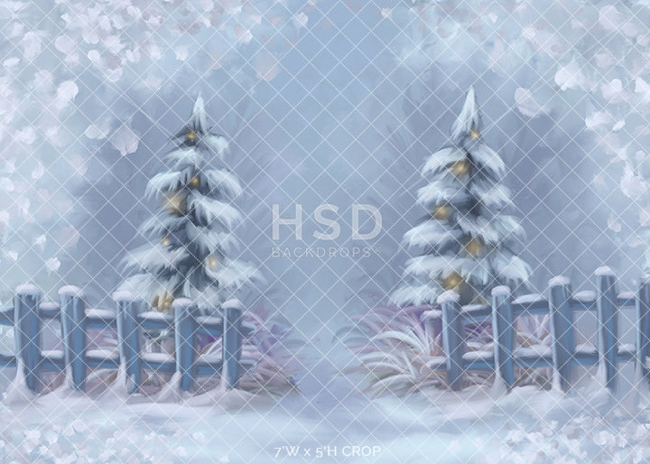 Winter Wonderland Entrance - HSD Photography Backdrops