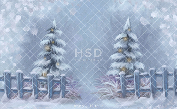 Winter Wonderland Entrance - HSD Photography Backdrops