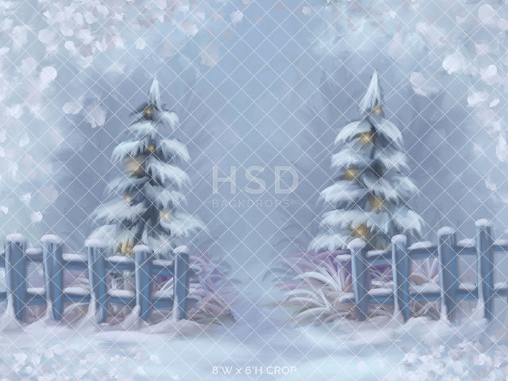 Winter Wonderland Entrance - HSD Photography Backdrops