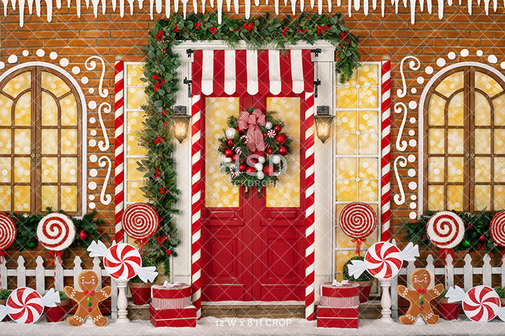 North Pole Gingerbread House - HSD Photography Backdrops