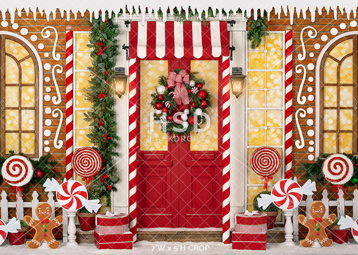 North Pole Gingerbread House - HSD Photography Backdrops