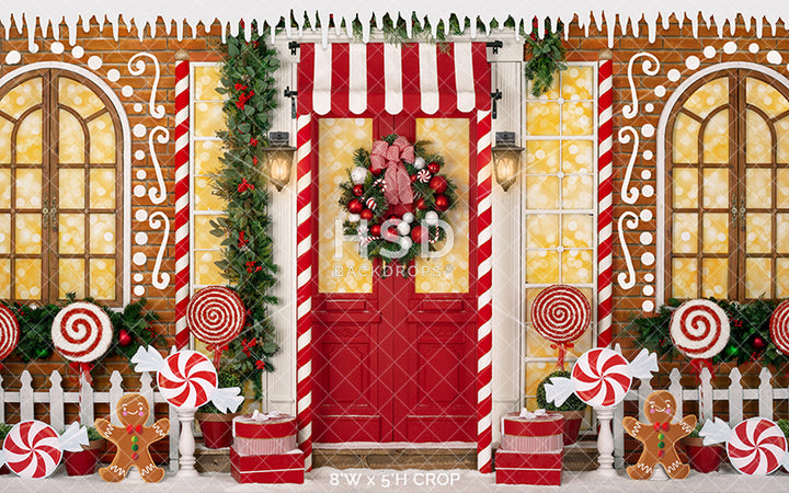 North Pole Gingerbread House - HSD Photography Backdrops