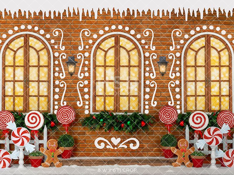 Gingerbread House Wall - HSD Photography Backdrops