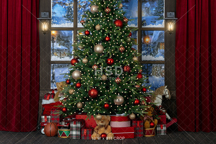 Under the Christmas Tree - HSD Photography Backdrops
