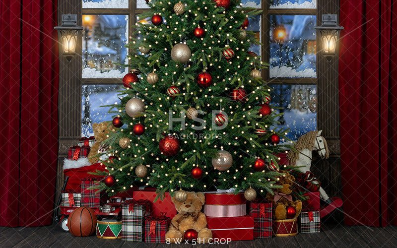 Under the Christmas Tree - HSD Photography Backdrops