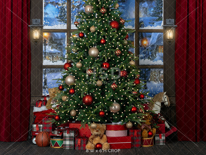 Under the Christmas Tree - HSD Photography Backdrops