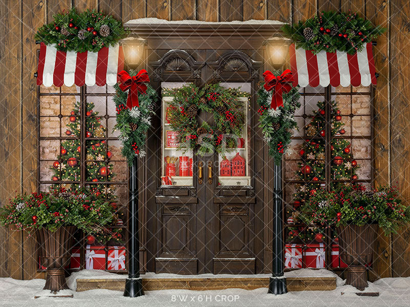 Merry Christmas Lane - HSD Photography Backdrops