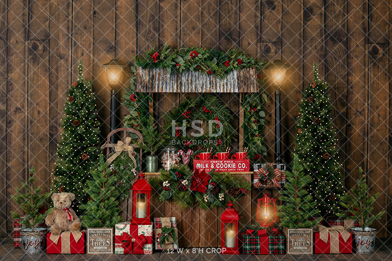 Christmas Stand (Lights) - HSD Photography Backdrops