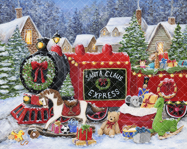 Santa Claus Express - HSD Photography Backdrops