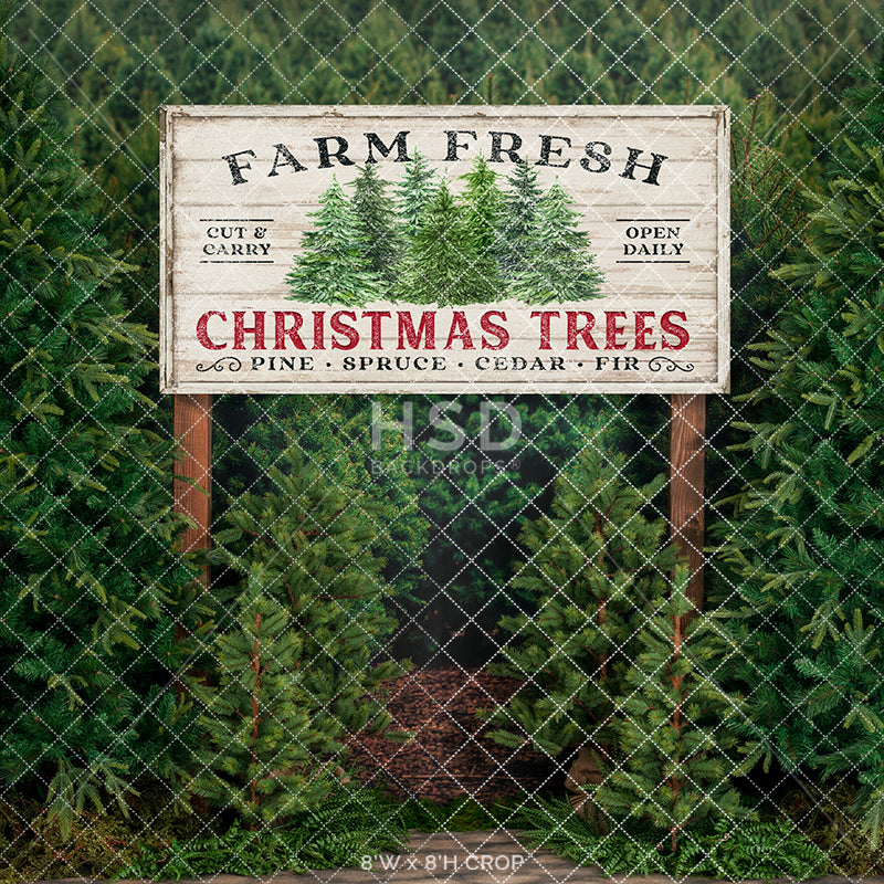 Farm Free Christmas Trees - HSD Photography Backdrops