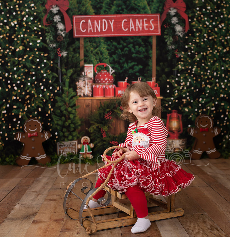 Candy Canes & Hot Cocoa 10'X8' - RTS - HSD Photography Backdrops