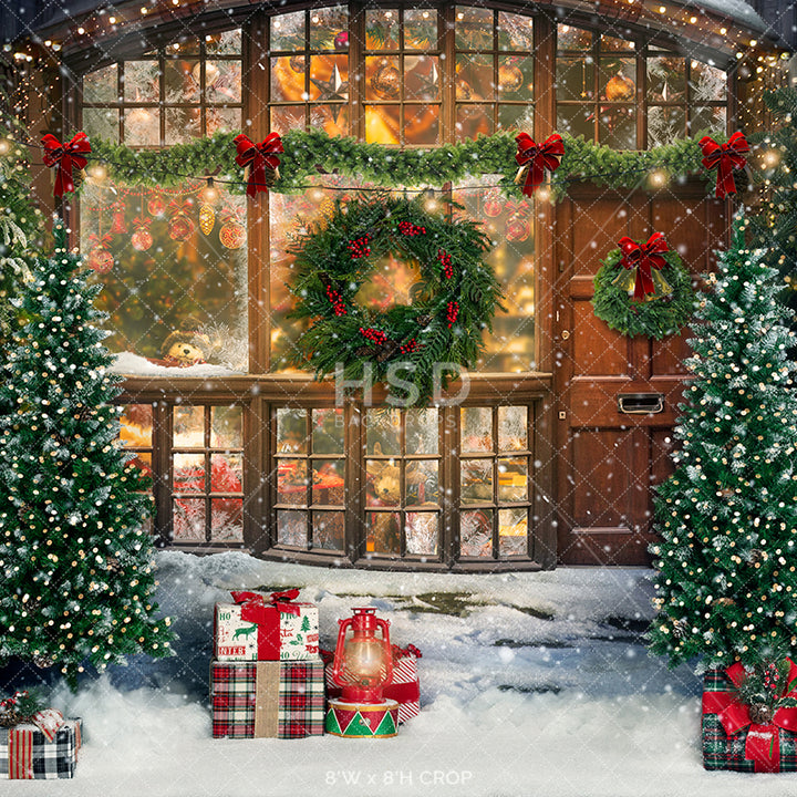 Santa's North Pole (lights) - HSD Photography Backdrops